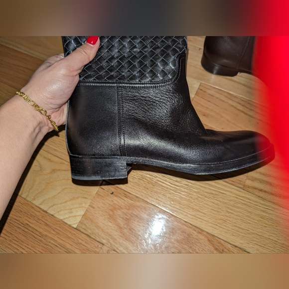 BOTTEGA VENETA PIXELMOD LEATHER WEAVE RIDING BOOTS - Picture 10 of 16